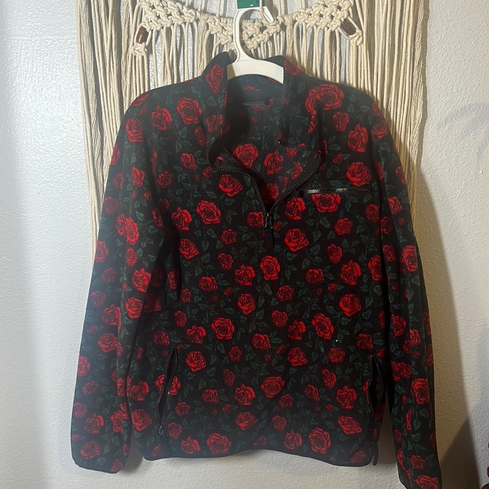 Empyre rose half zip sweater